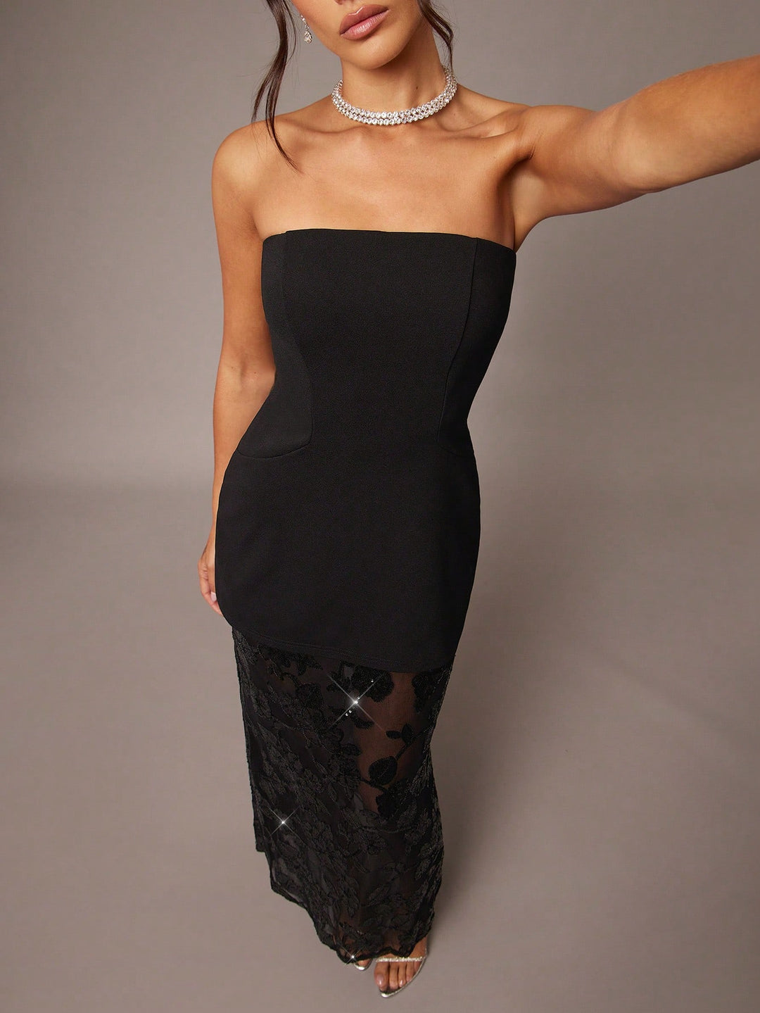 Rochie maxi SHEIN, negru