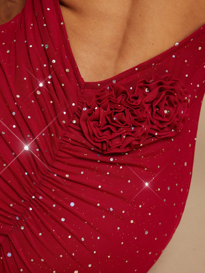 Rochie maxi SHEIN, roșu