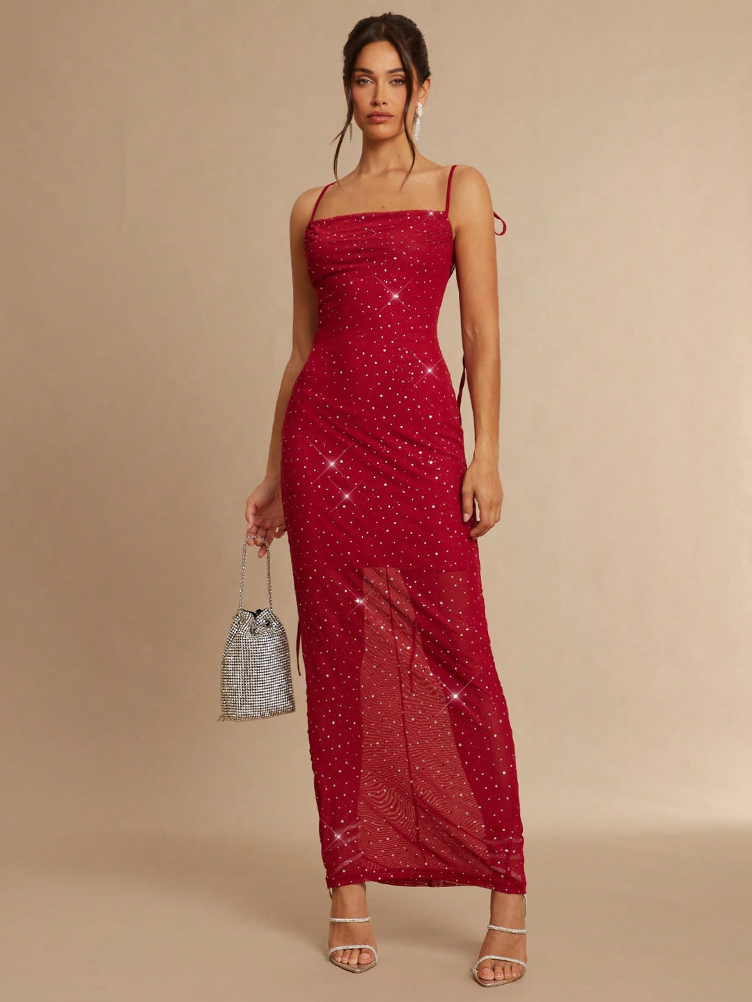 Rochie maxi SHEIN, roșu
