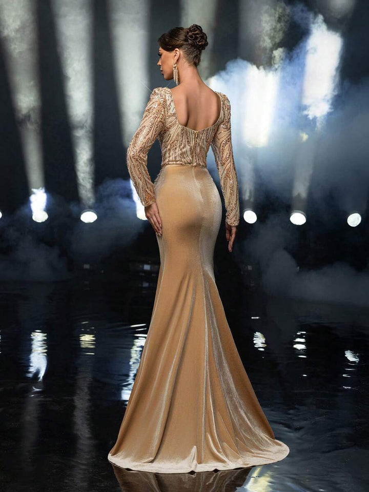 Rochie de ocazie SHEIN, bej
