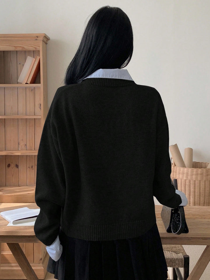 Pulover SHEIN, negru