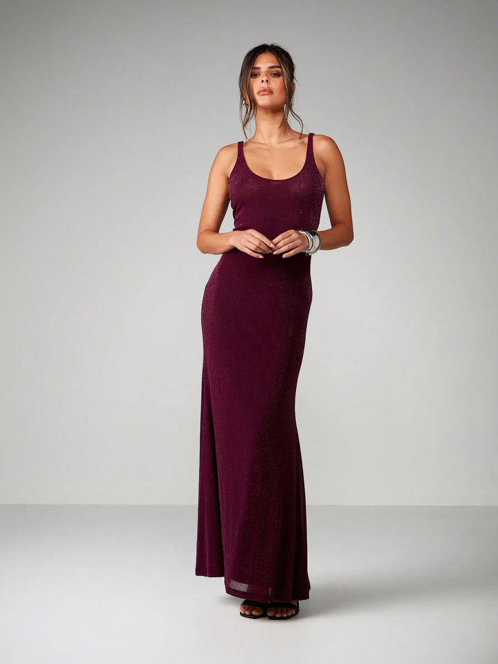 SHEIN maxi ruha, lila