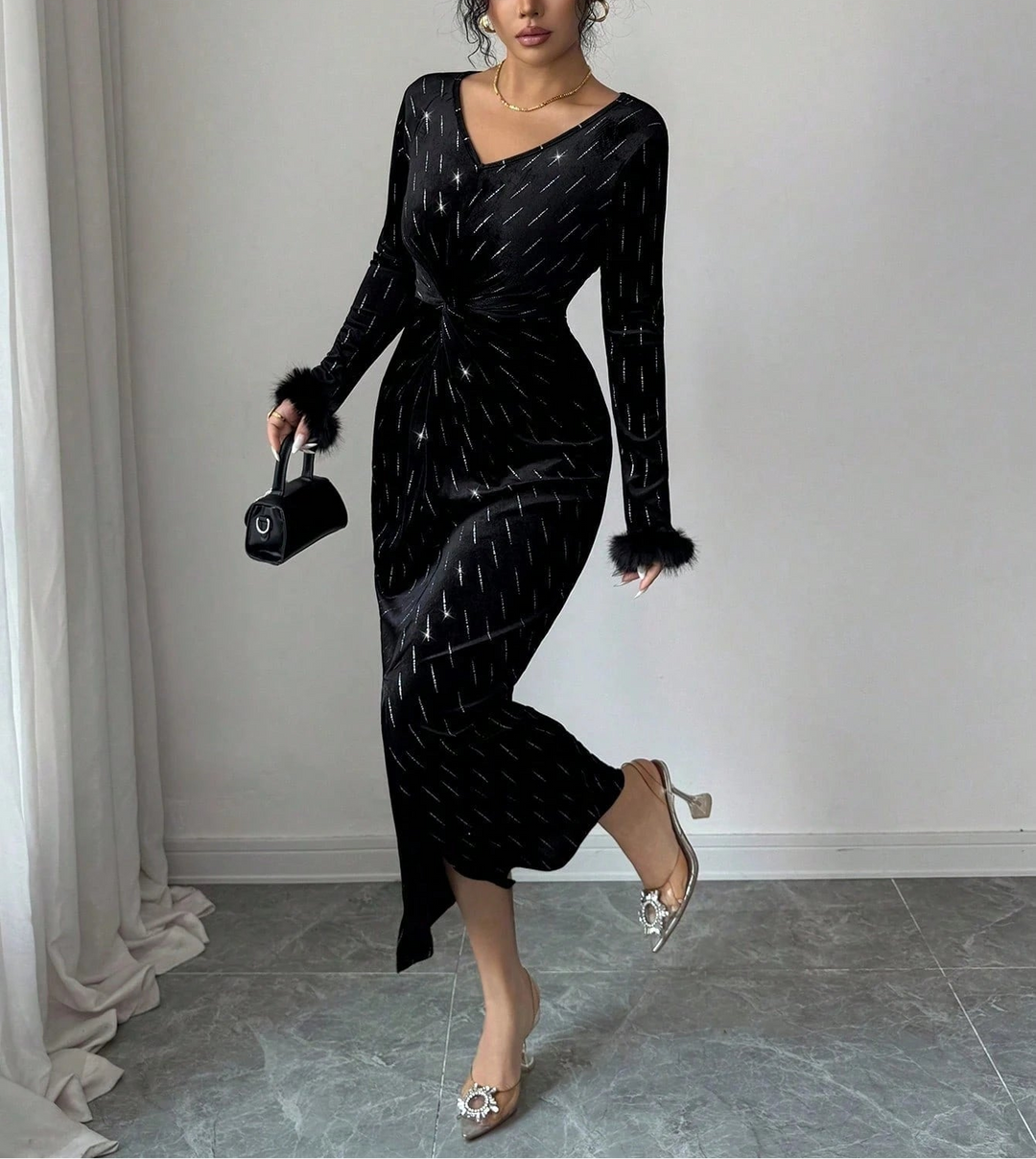 Rochie maxi Shein, negru