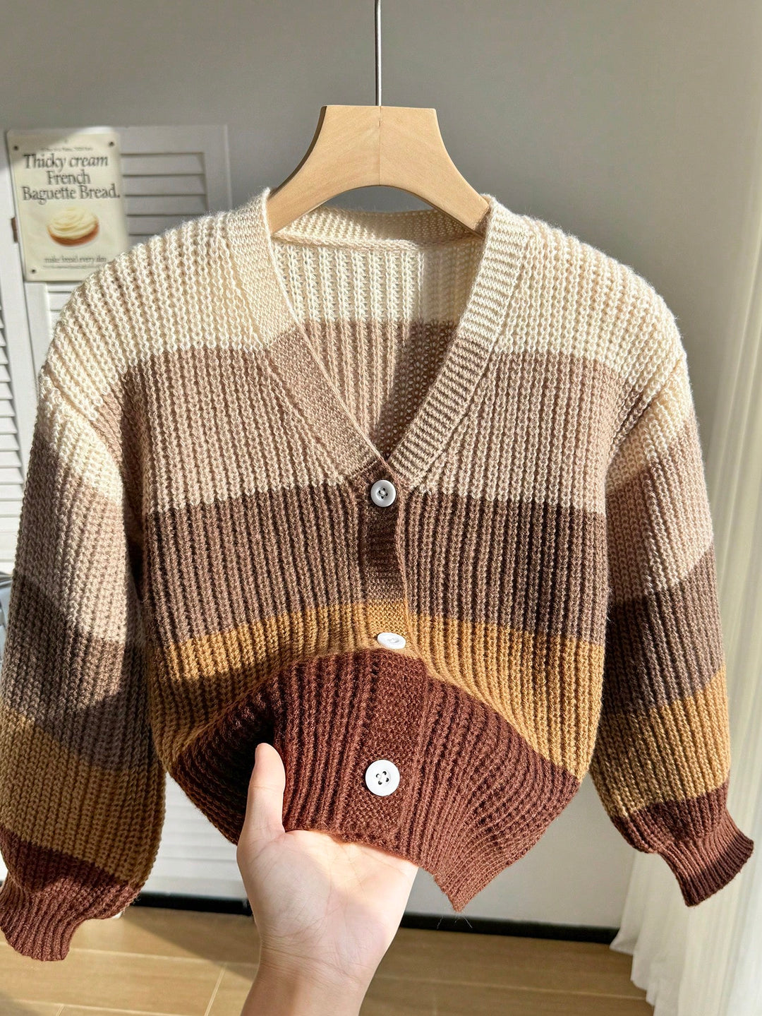 Cardigan SHEIN, kaki