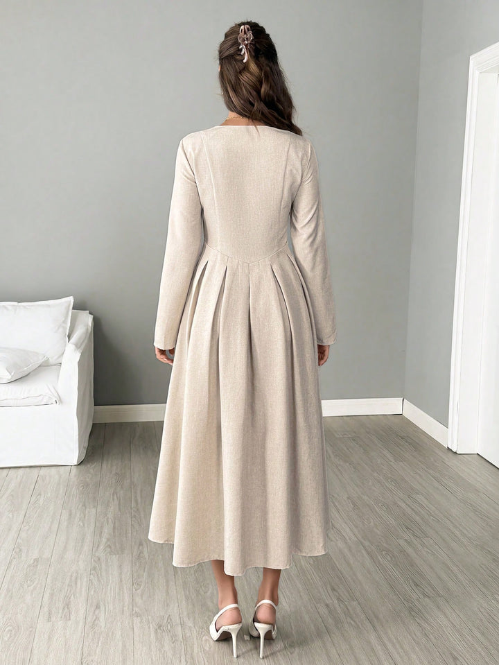 SHEIN Maxi Dress, Cream