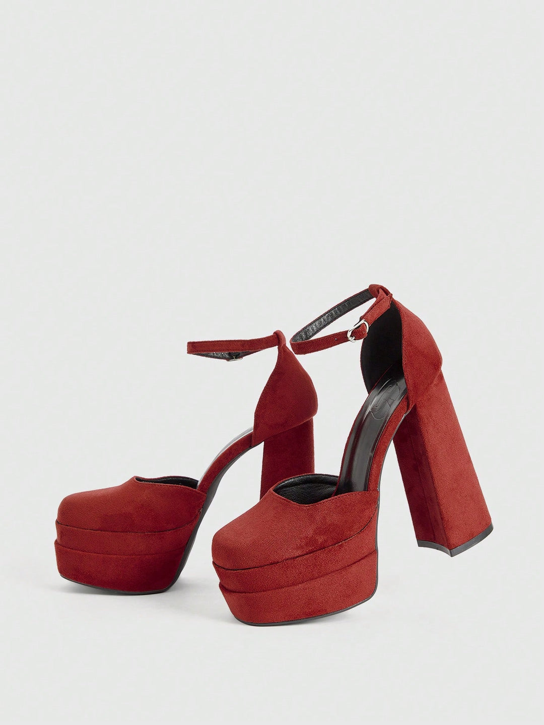 Pantofi cu toc SHEIN, vișiniu