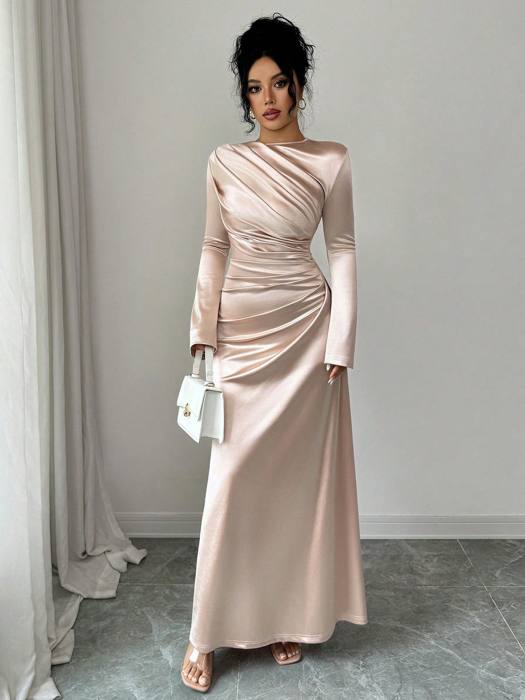 Rochie maxi SHEIN, roz