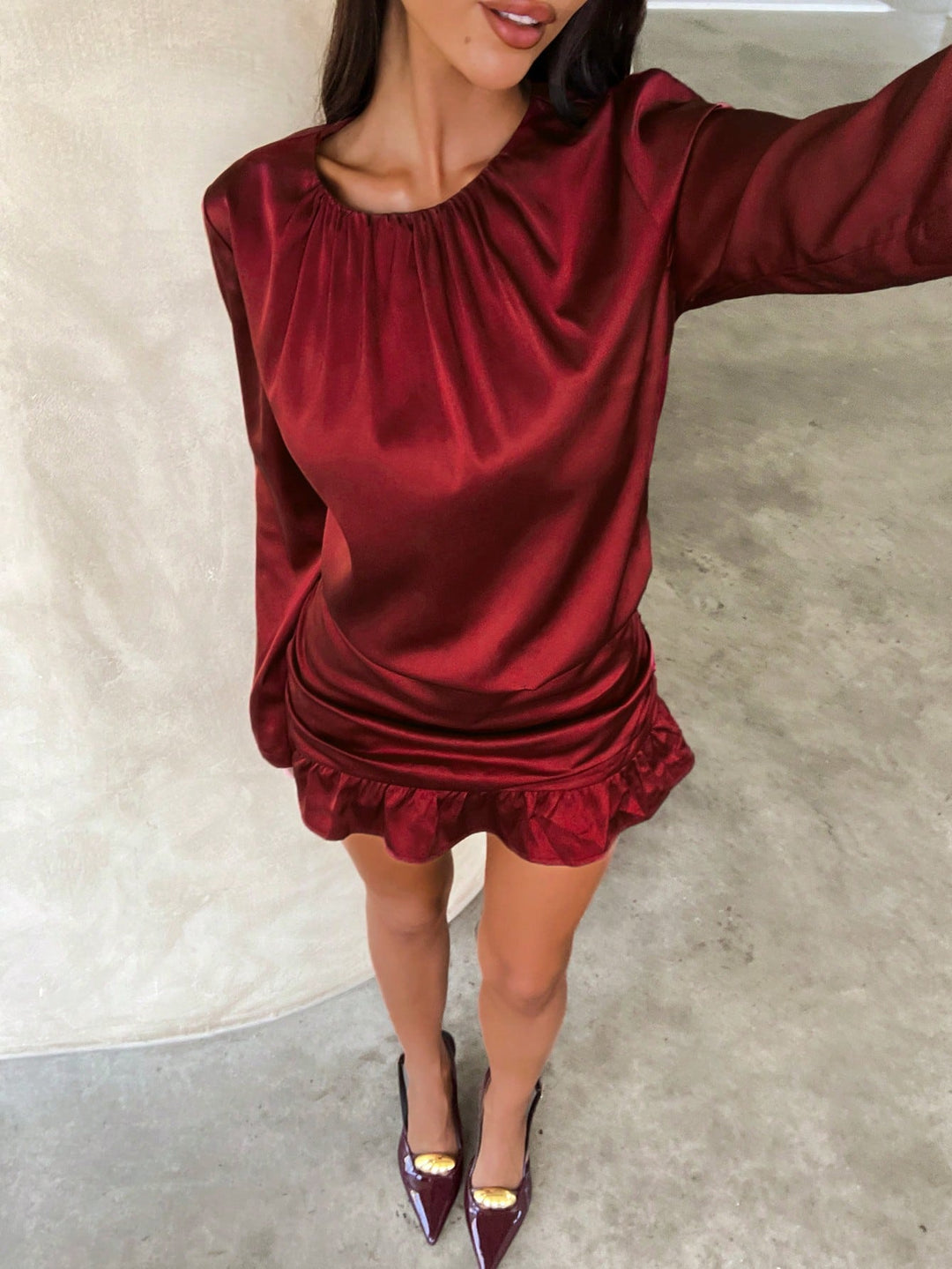 Mini ruha SHEIN, meggypiros