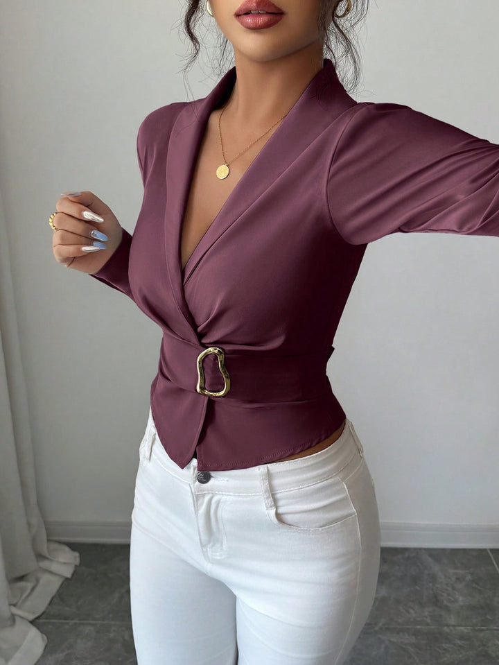 Bluza SHEIN, vișiniu