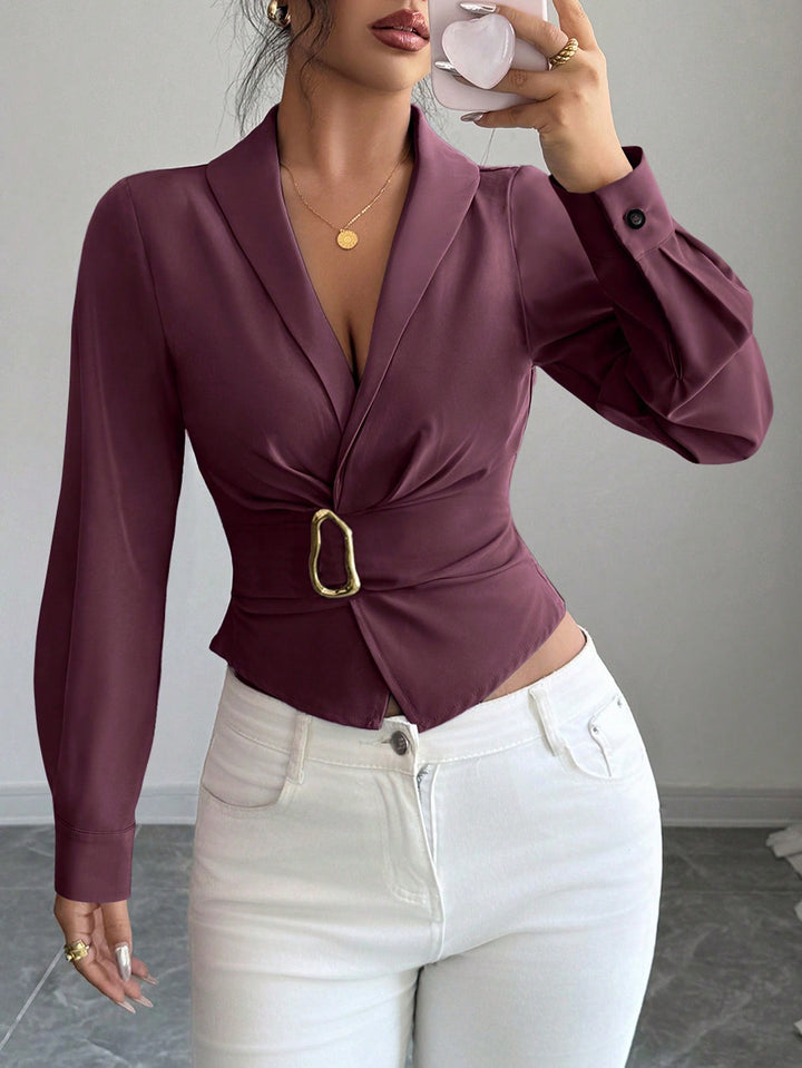 Bluza SHEIN, vișiniu