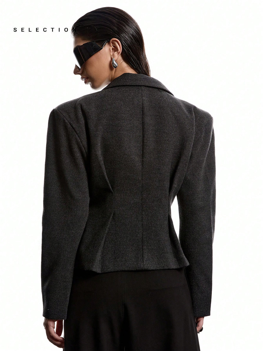 Sacou SHEIN, negru
