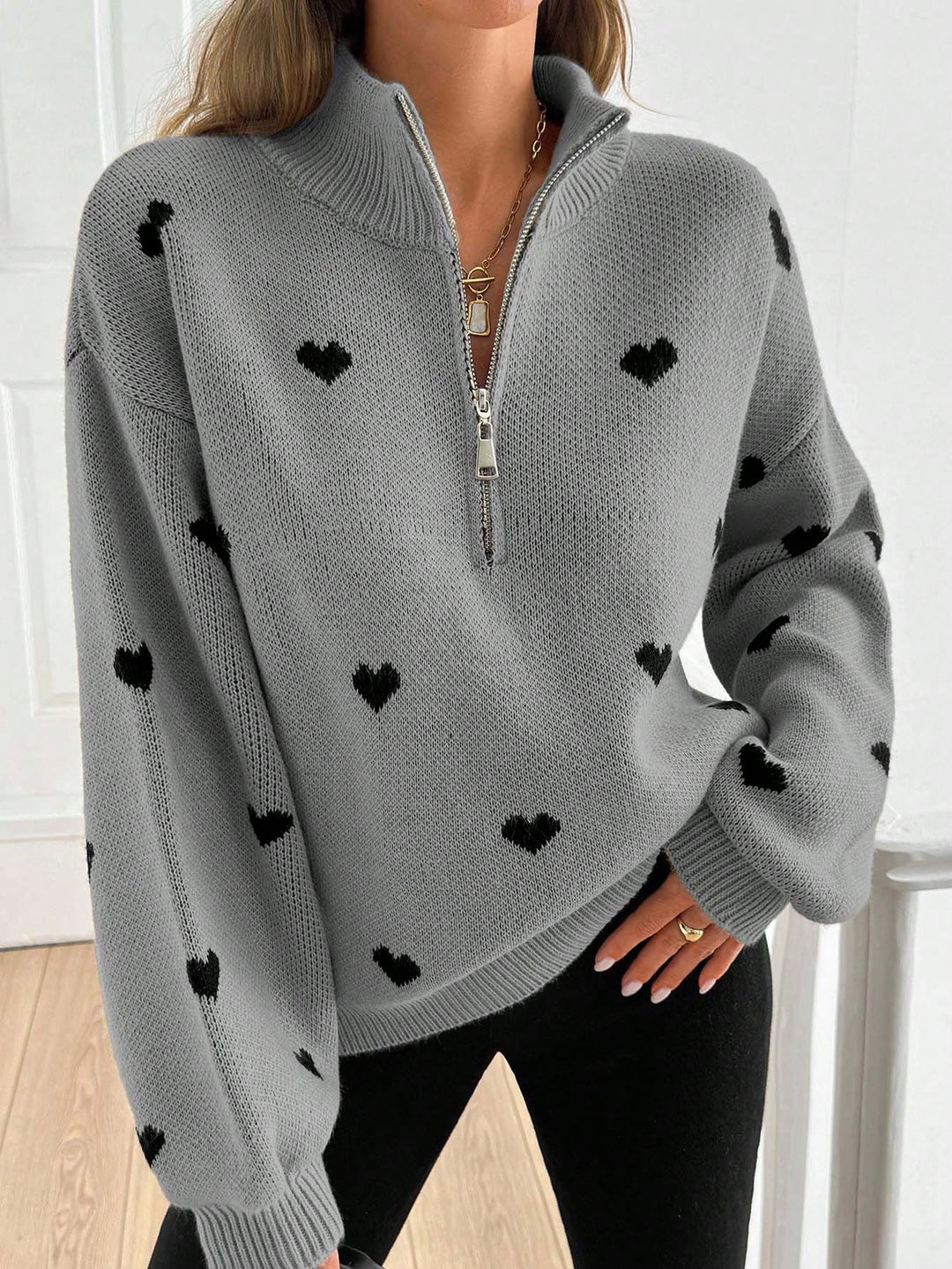 Pulover SHEIN, gri