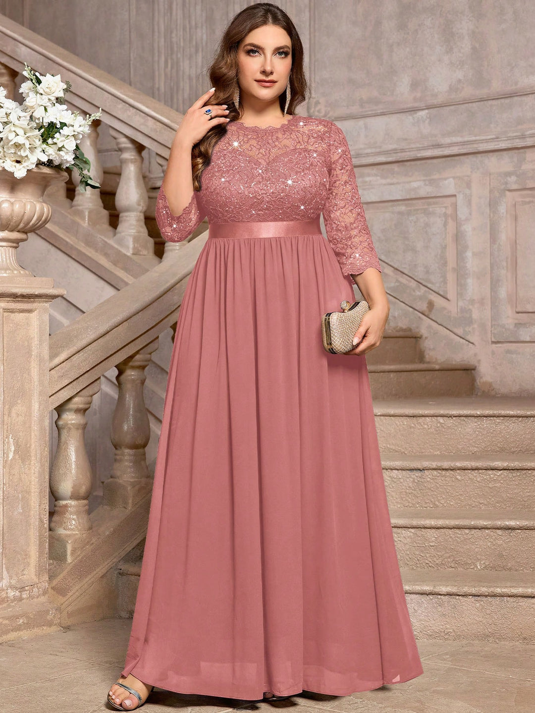 Rochie de ocazie SHEIN, roz