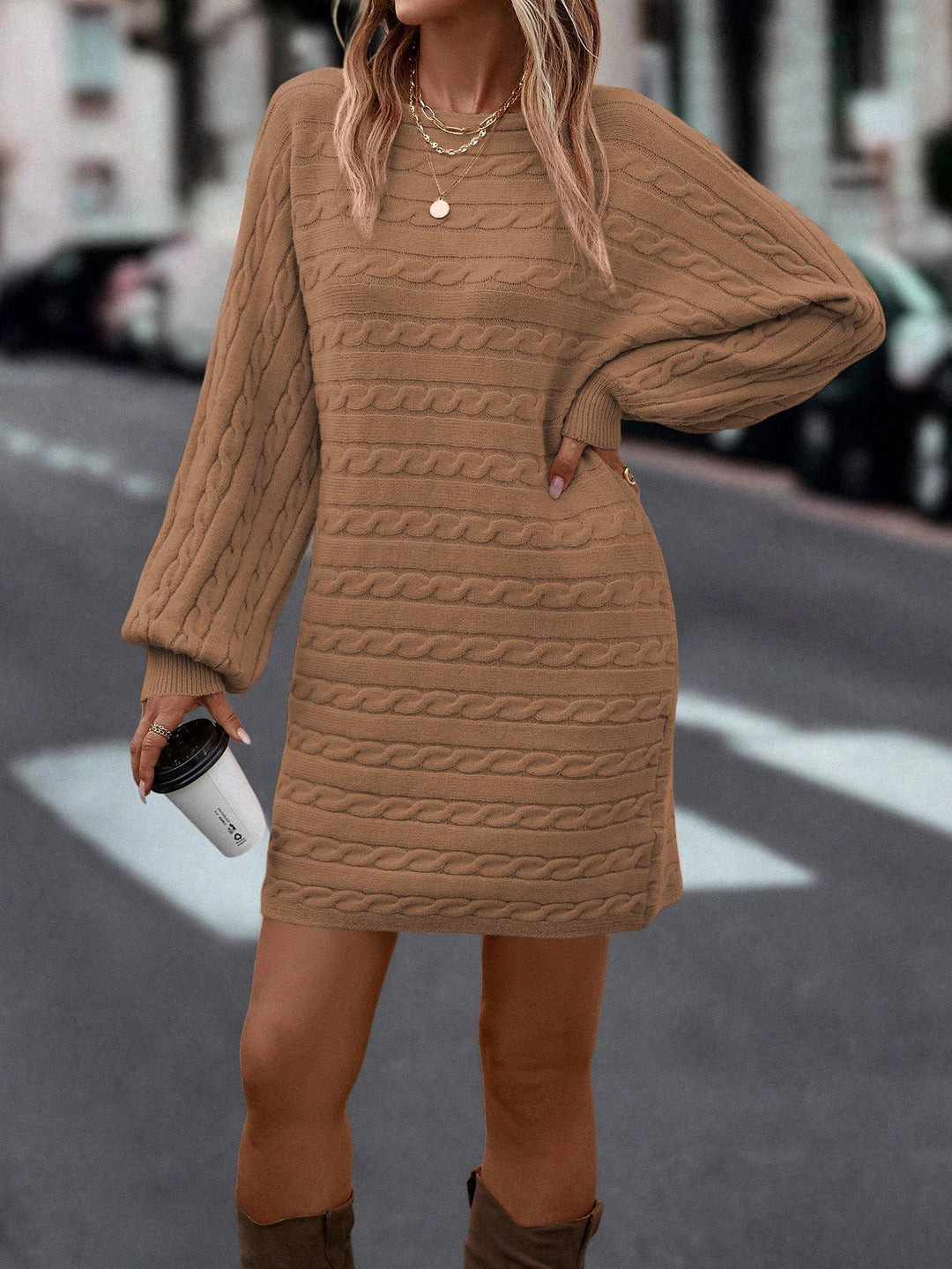 Rochie SHEIN, kaki