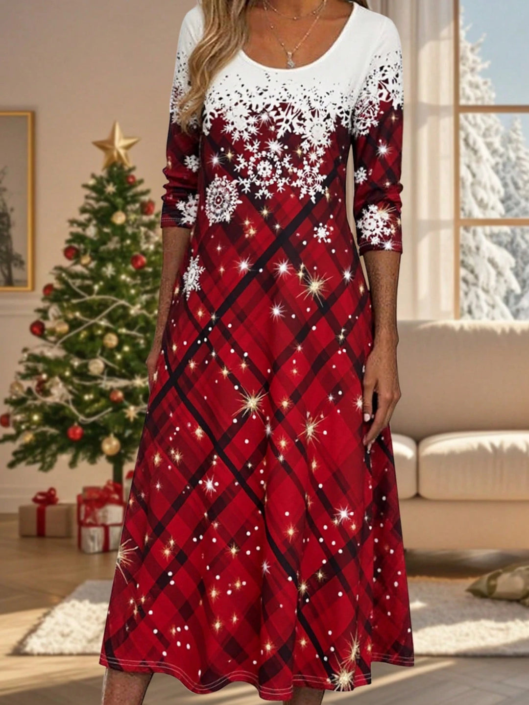 Rochie midi SHEIN, mix culori