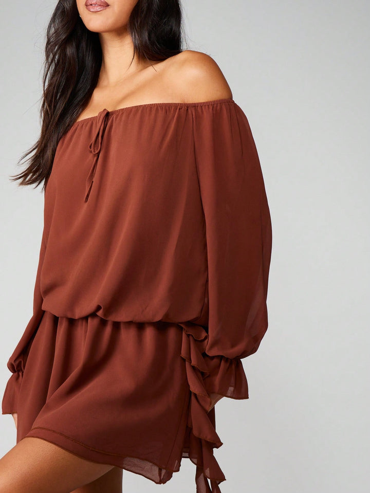 Rochie mini SHEIN, maro