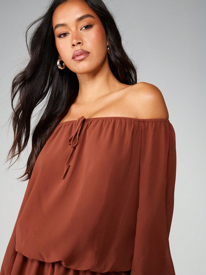 Rochie mini SHEIN, maro