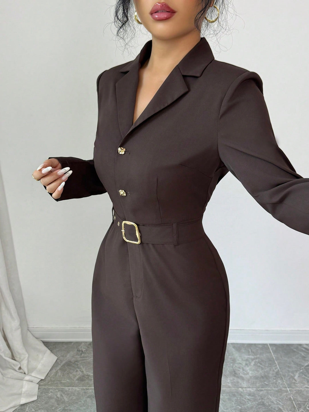 SHEIN Playsuit, Brown
