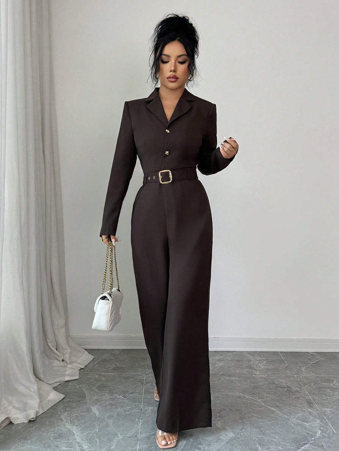 SHEIN Playsuit, Brown