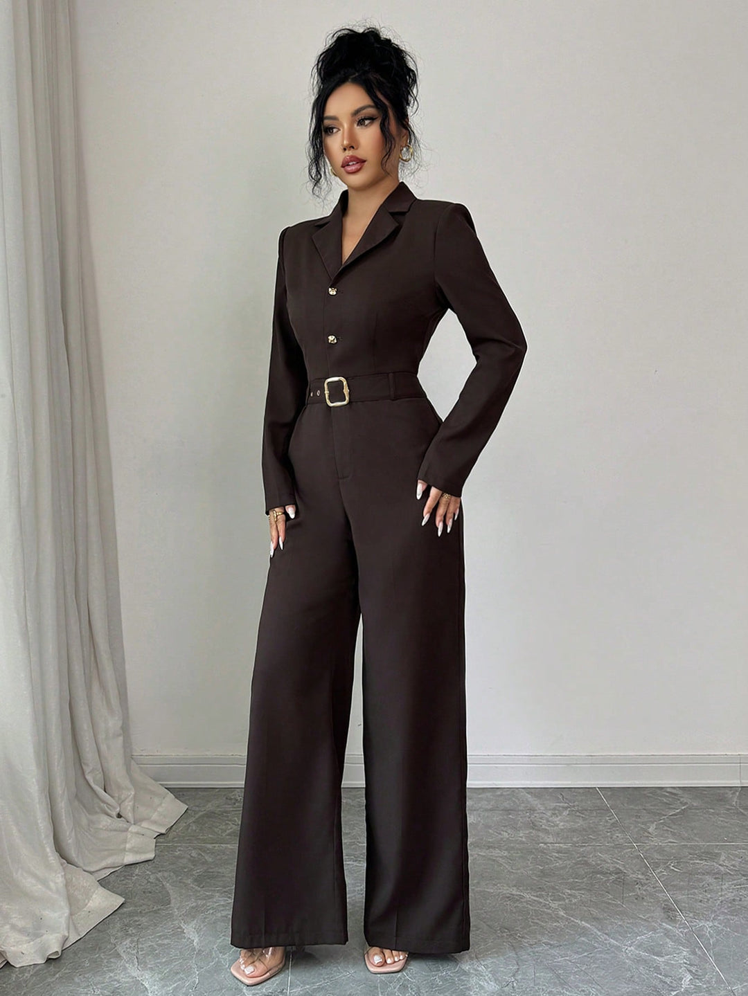 SHEIN Playsuit, Brown