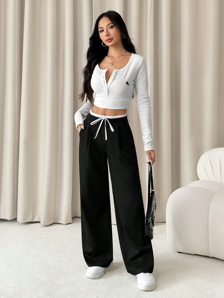 Pantaloni SHEIN, negru