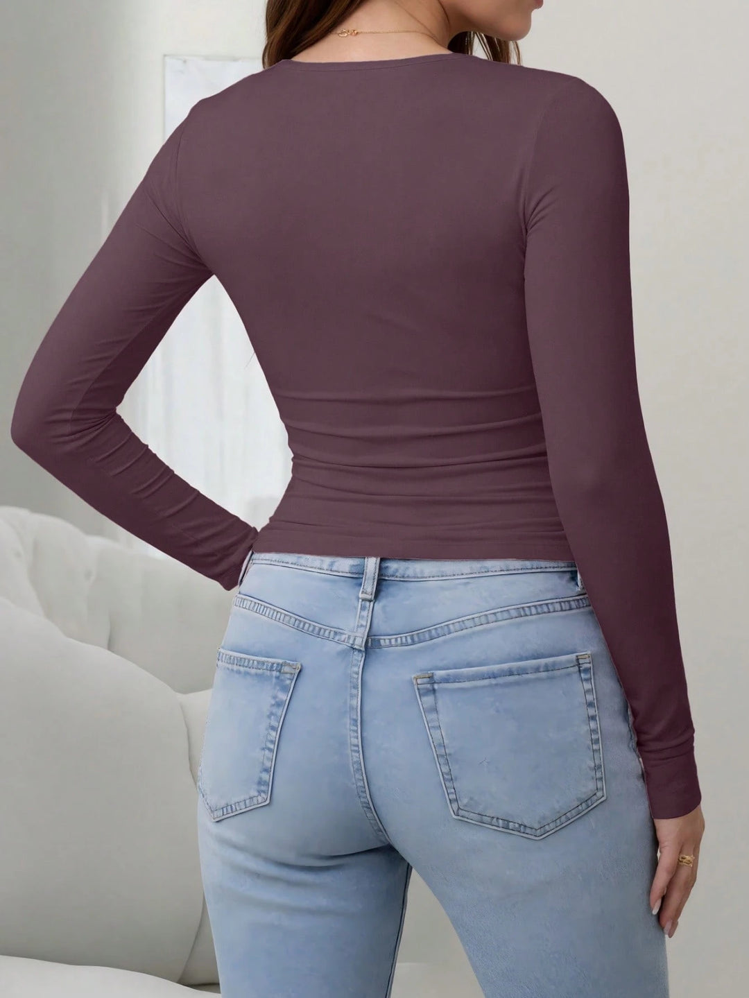 Shein blúz, lila