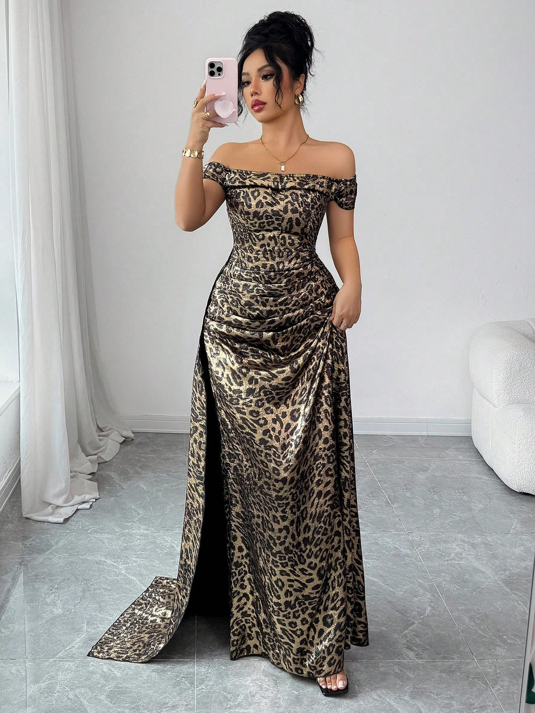 Rochie maxi SHEIN, mix culori