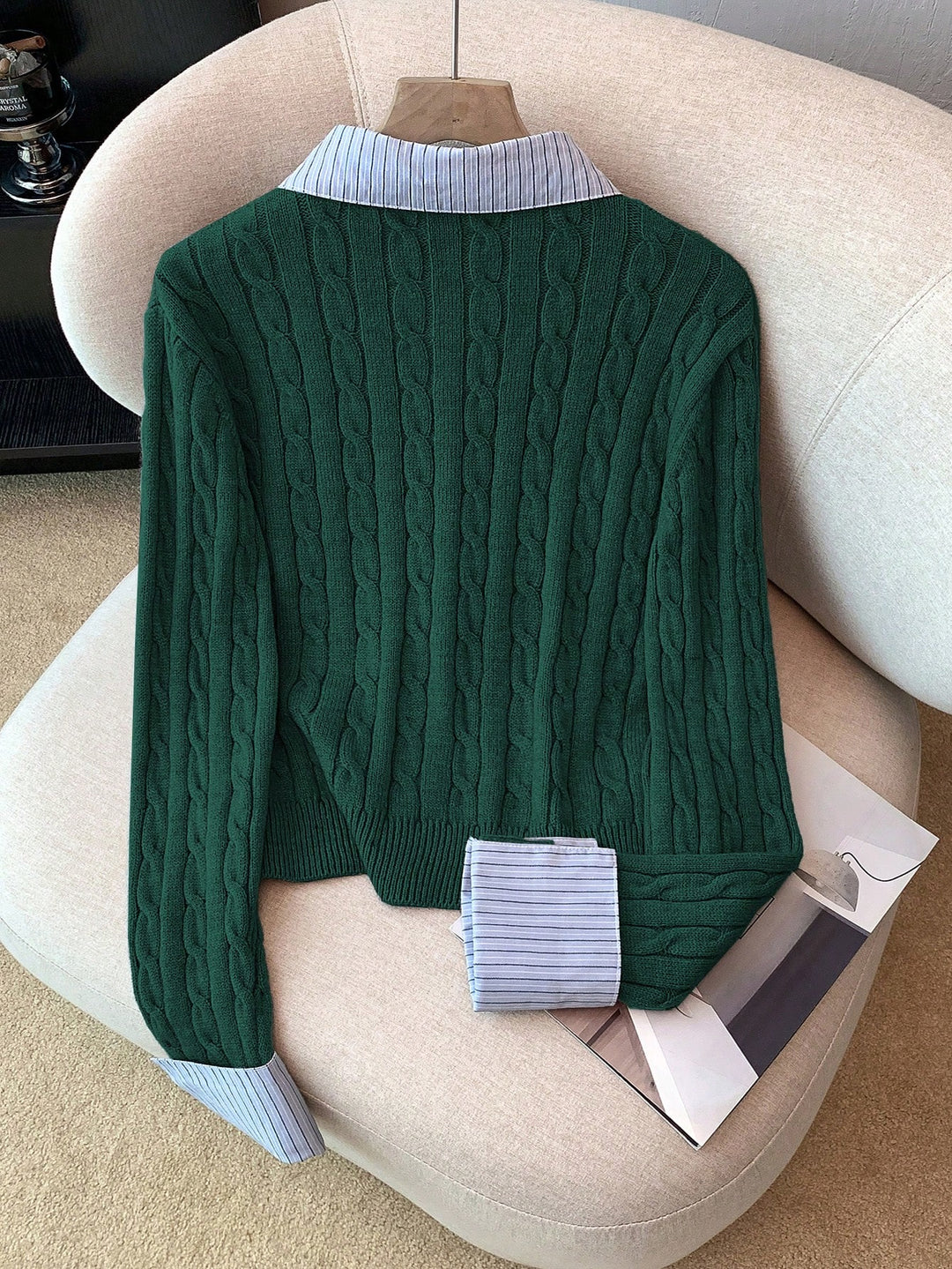 Pulover SHEIN, verde