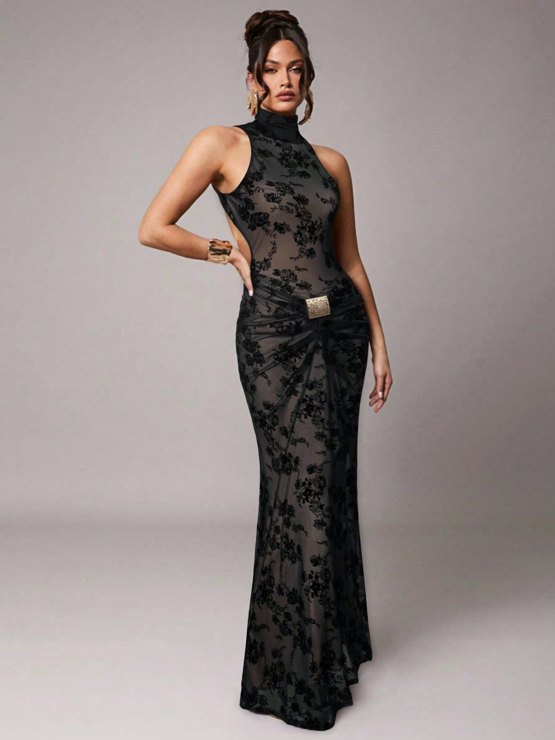 Rochie maxi SHEIN, negru
