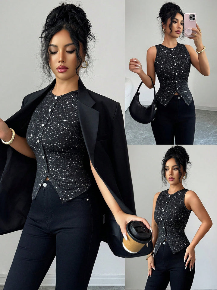 Fekete SHEIN top