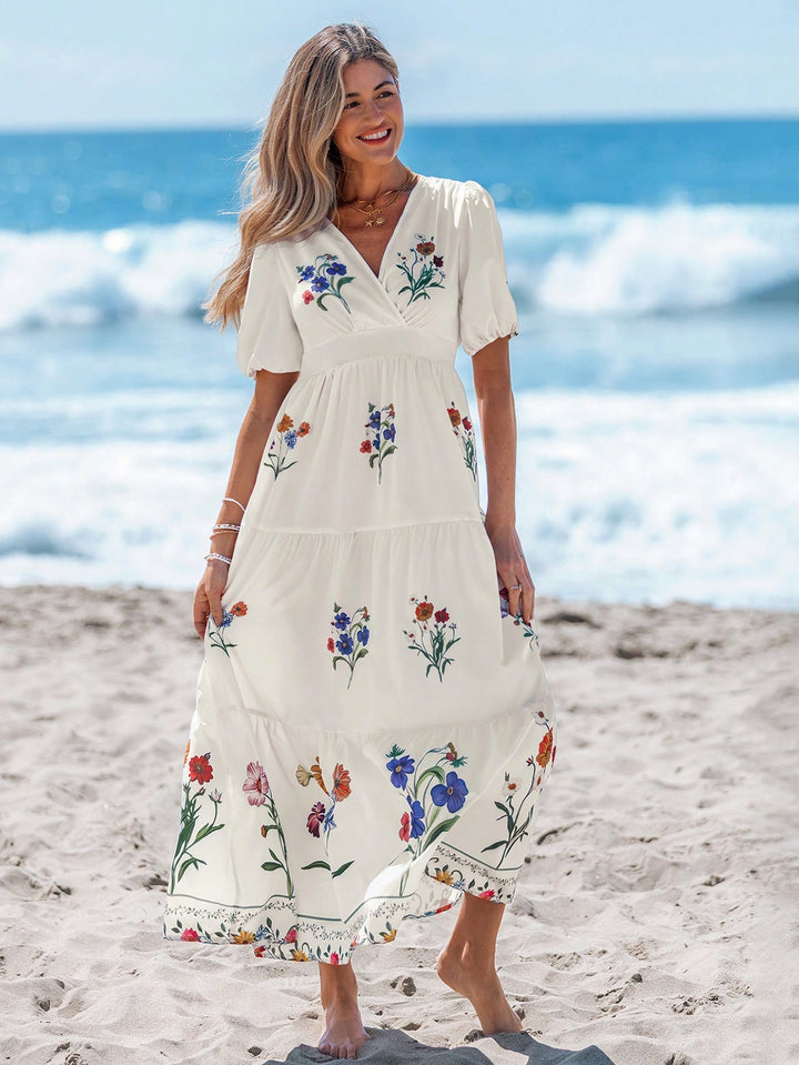 Rochie maxi SHEIN, alb