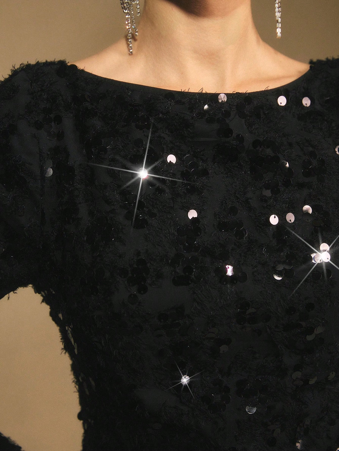 Shein mini ruha, fekete