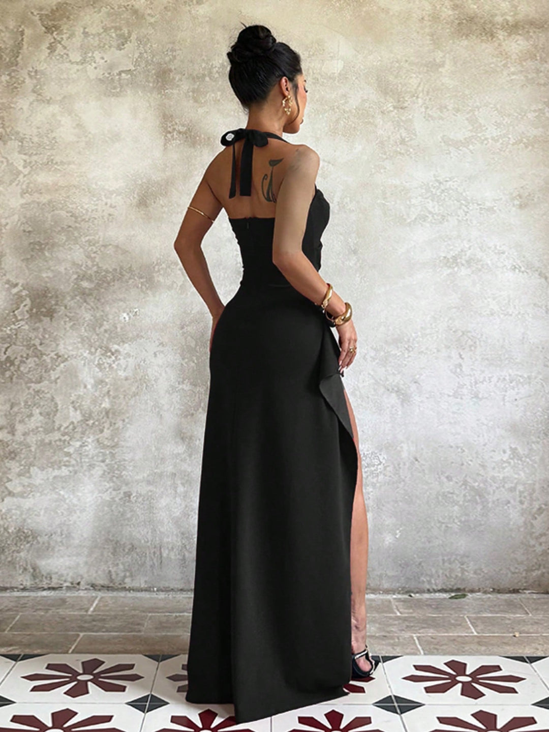 Rochie maxi SHEIN, negru