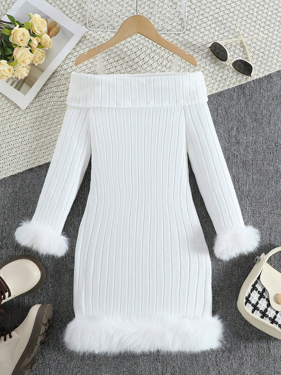 Rochie SHEIN, alb