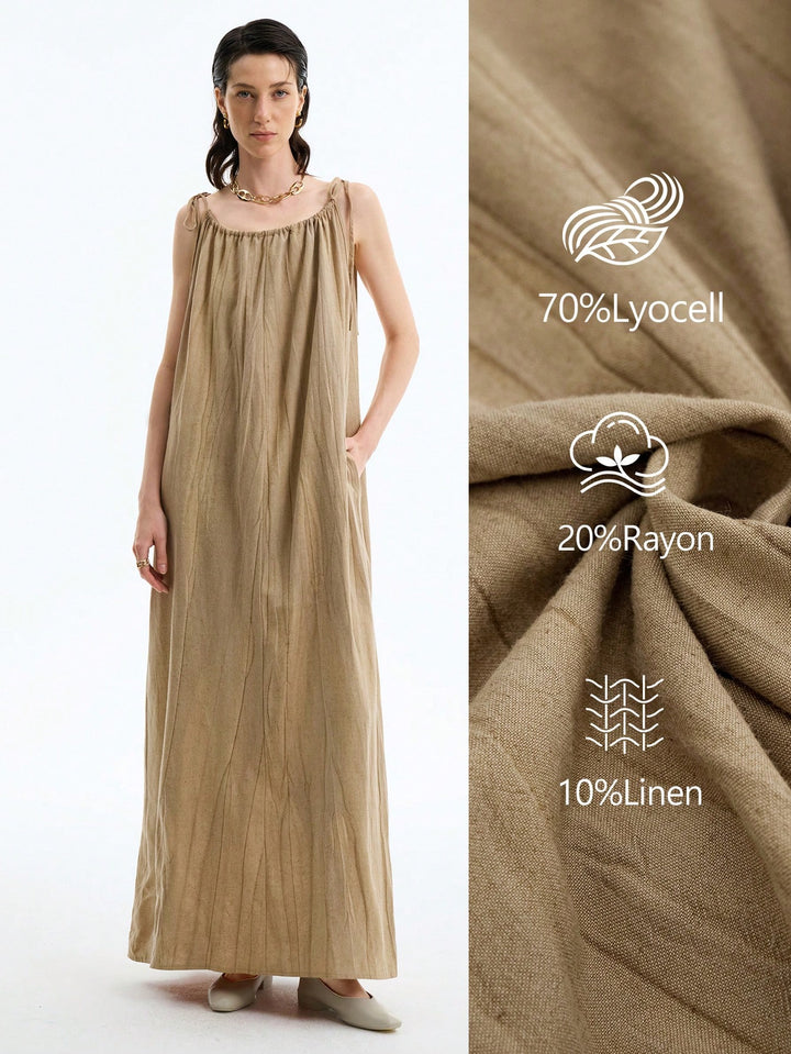 SHEIN maxi ruha, khaki