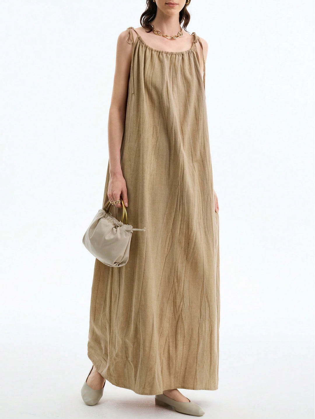 SHEIN maxi ruha, khaki
