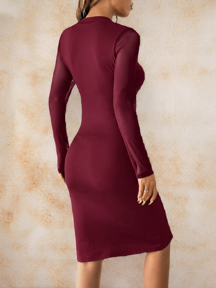 Rochie midi SHEIN, vișiniu