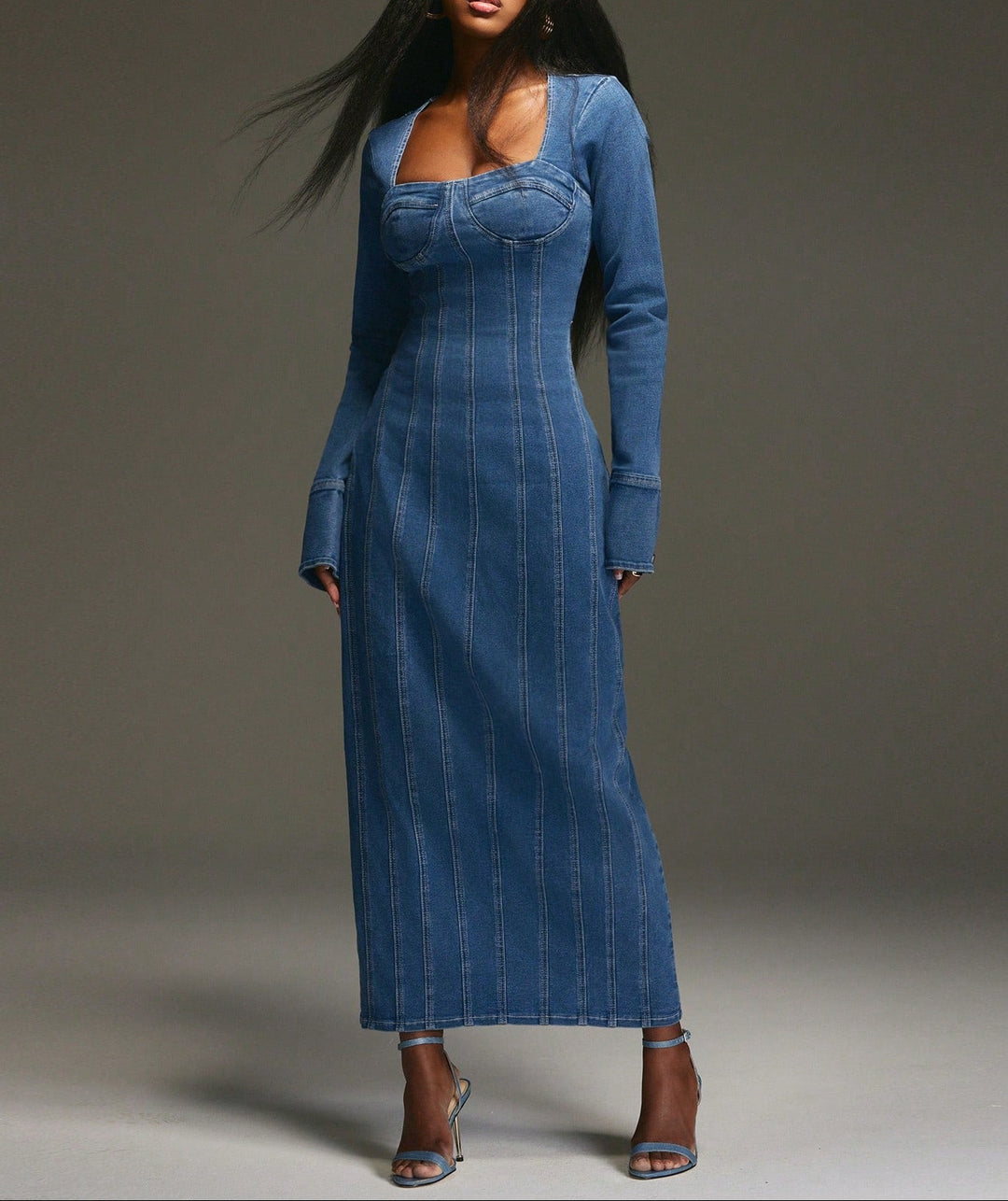 SHEIN farmer ruha, kék