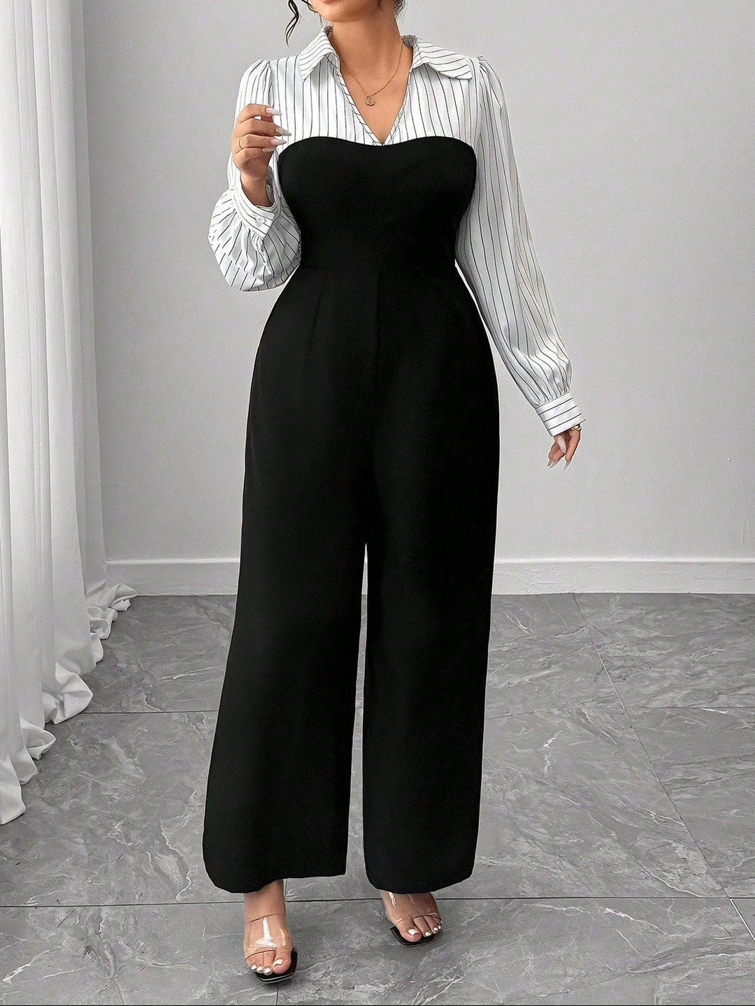Shein Curve+ Salopeta, vegyes színek