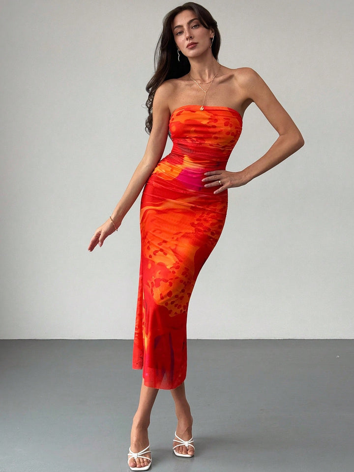 SHEIN Maxi ruha, piros