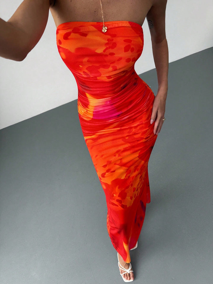 SHEIN Maxi ruha, piros