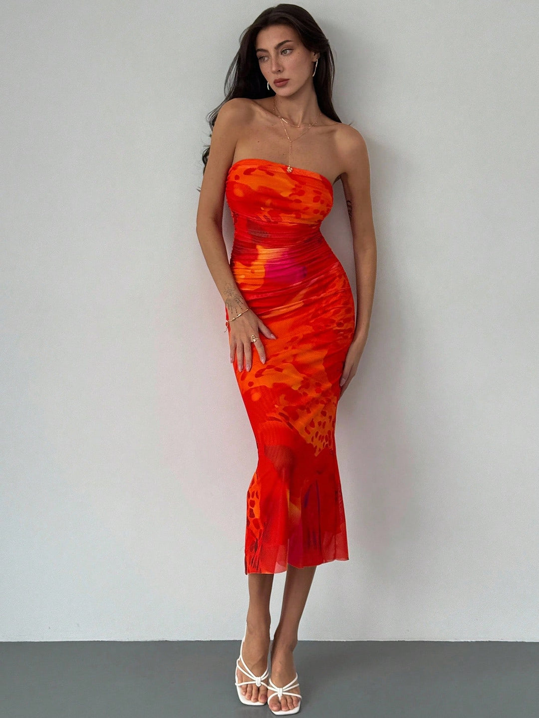 SHEIN Maxi ruha, piros