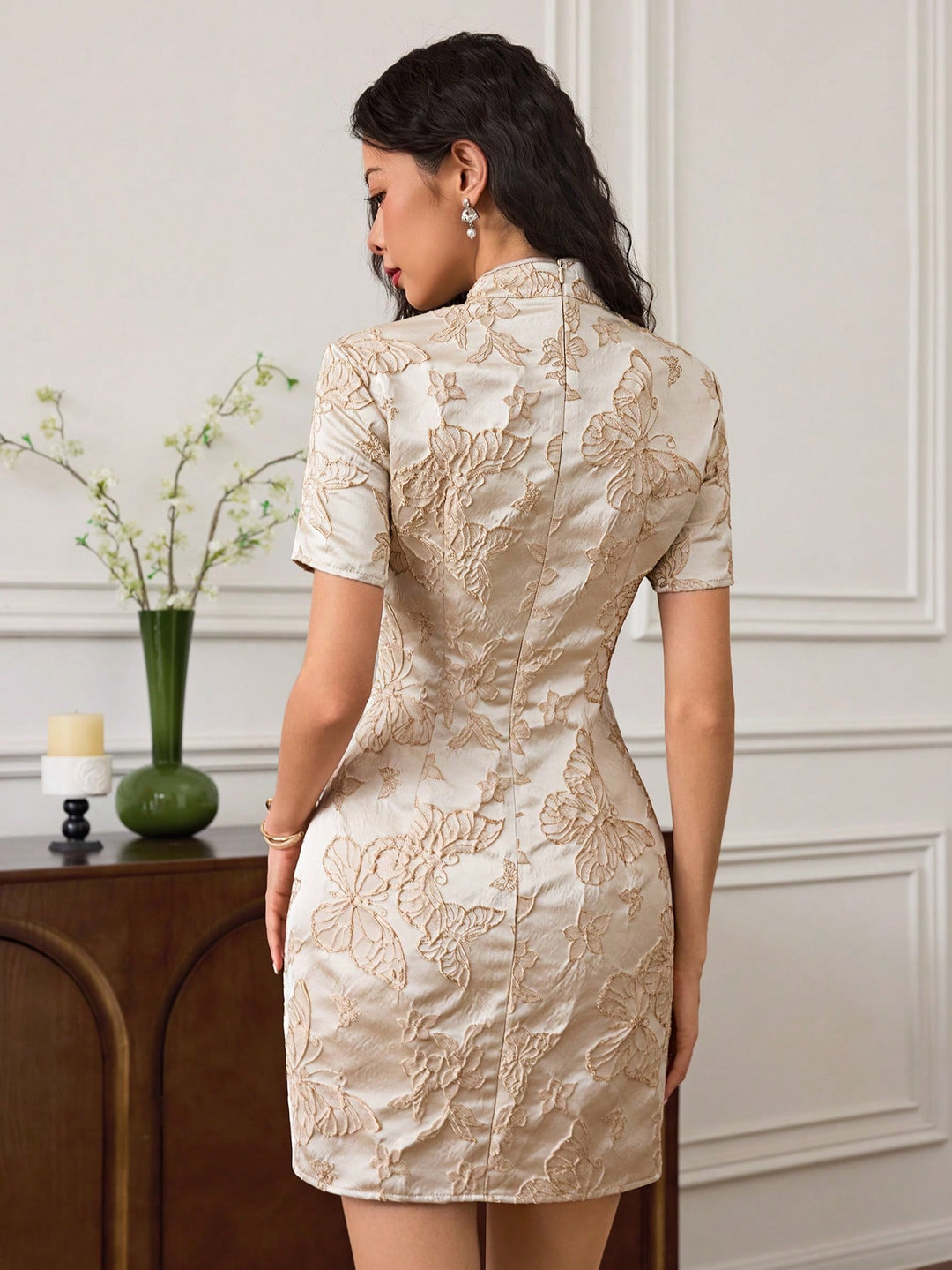 Rochie mini SHEIN, bej