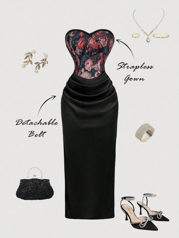 Rochie maxi SHEIN, mix culori