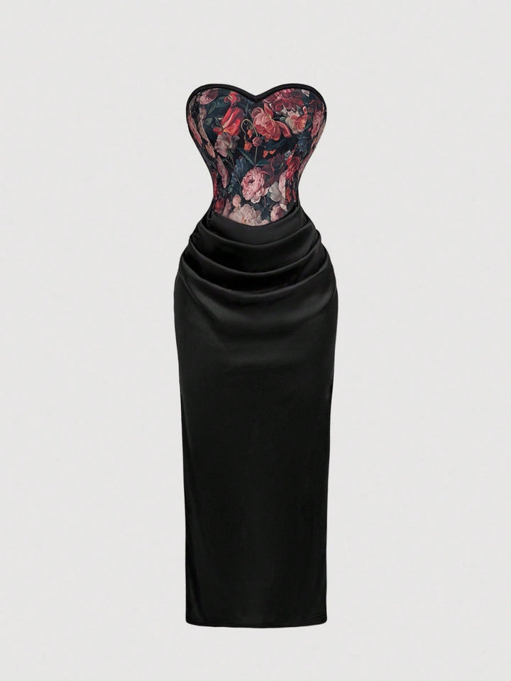 Rochie maxi SHEIN, mix culori