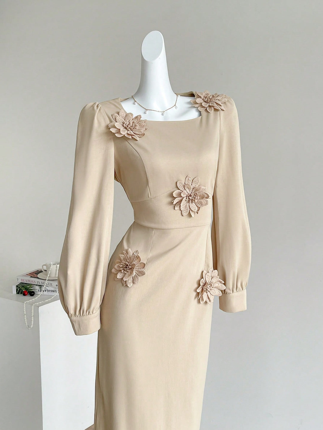 Rochie maxi SHEIN, kaki