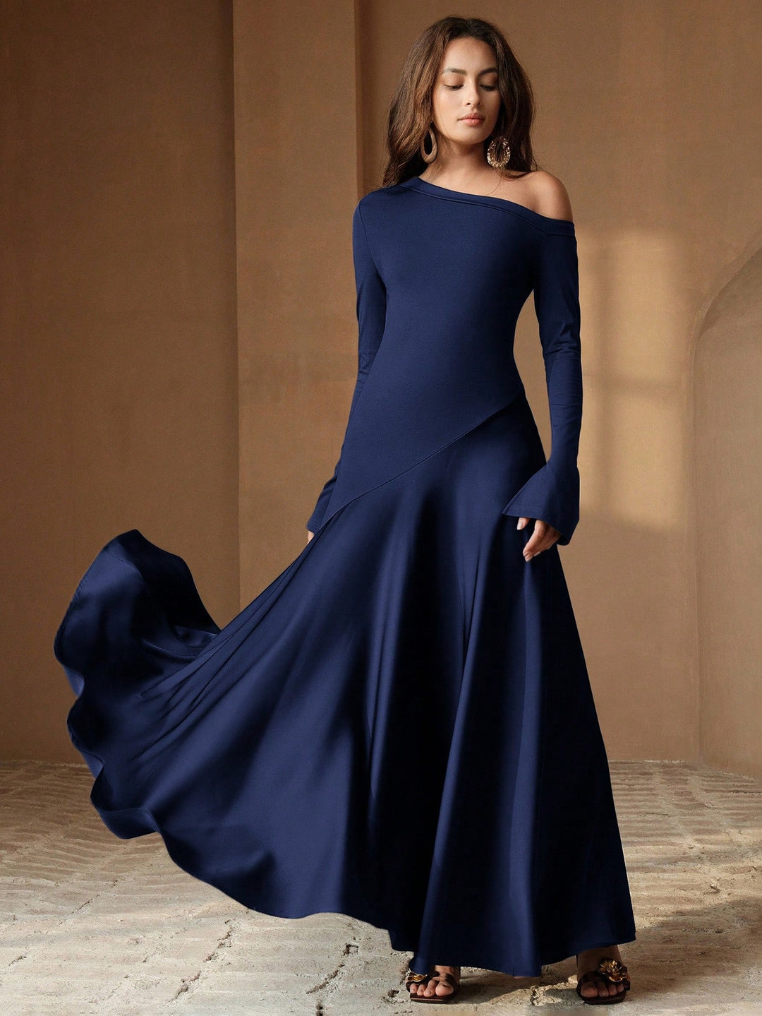 Rochie maxi SHEIN, albastru