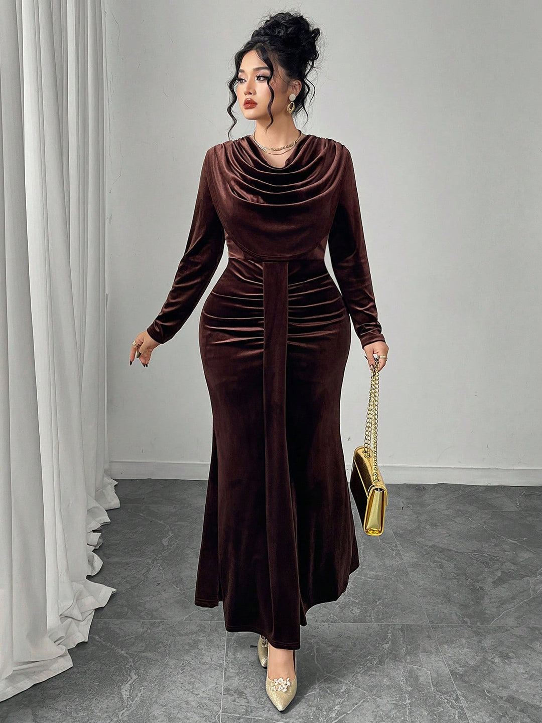 Rochie SHEIN, maro