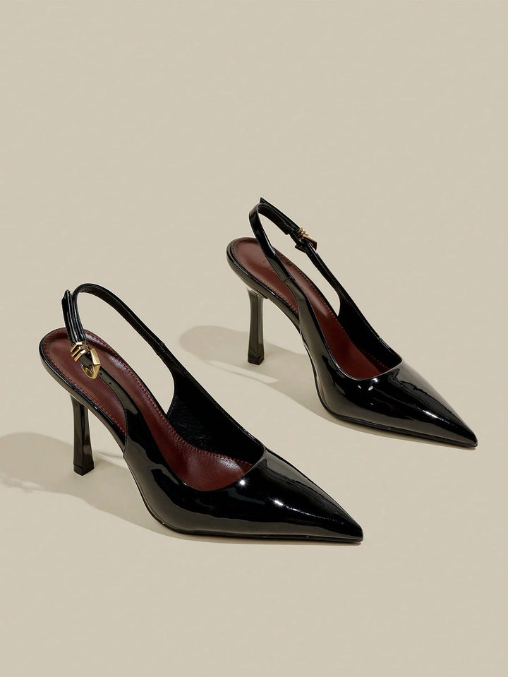 Pantofi cu toc SHEIN, negru