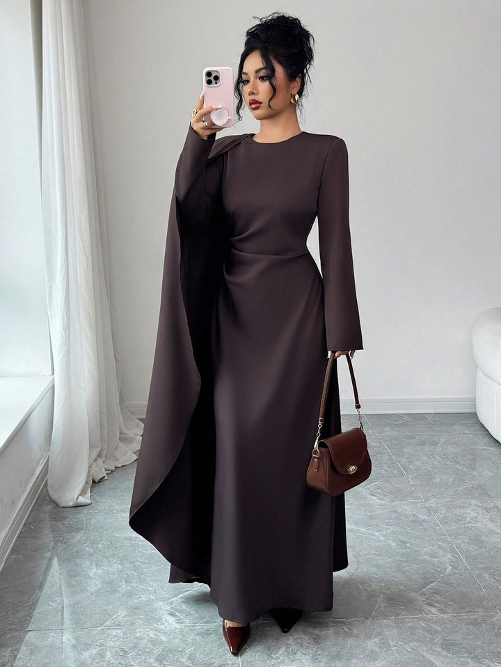 Rochie maxi SHEIN, maro